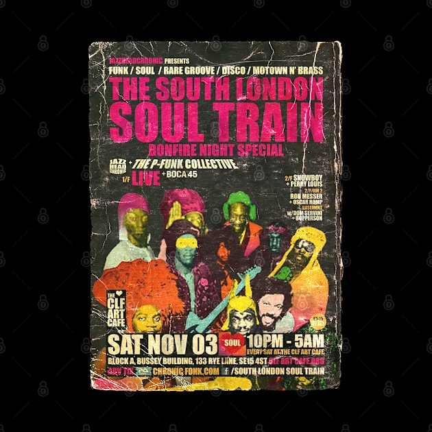 POSTER TOUR - SOUL TRAIN THE SOUTH LONDON 48 by Promags99