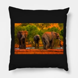 Kruger Elephants Pillow