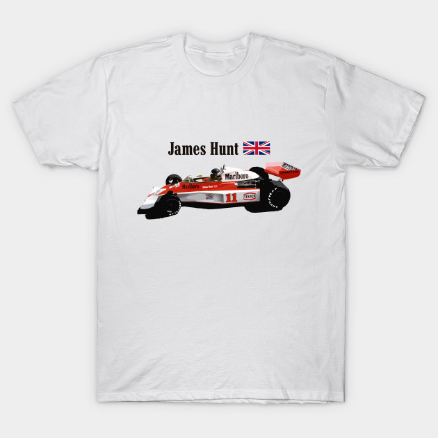 James Hunt F1 Mclaren M23b 1976 James Hunt T Shirt Teepublic