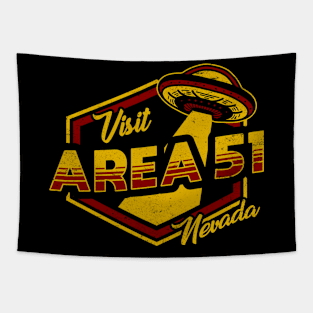 Visit Area 51 - UFO Adventure Tapestry