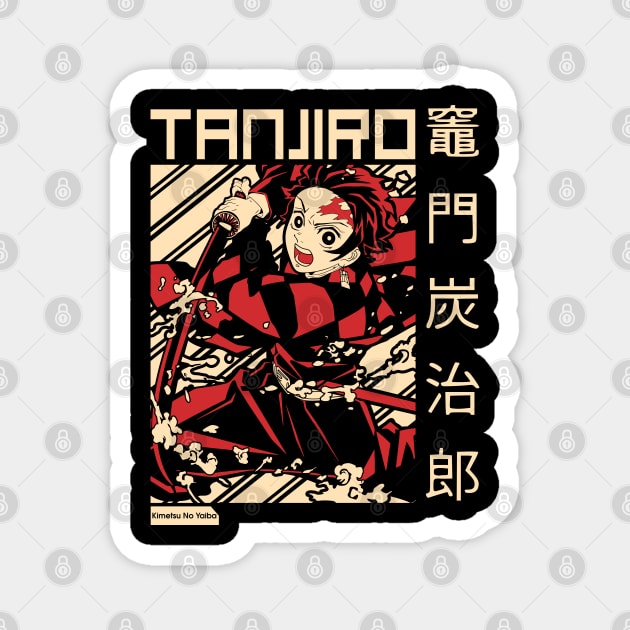 Tanjiro Kamado water Breathing Style Magnet by Otaku Vibes