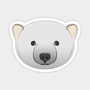 cute polar bear face Magnet