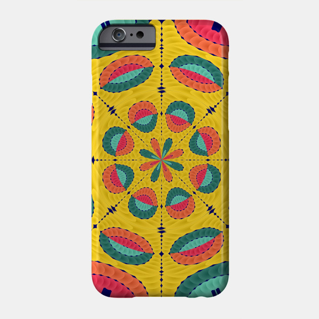 Textured tropical mandala