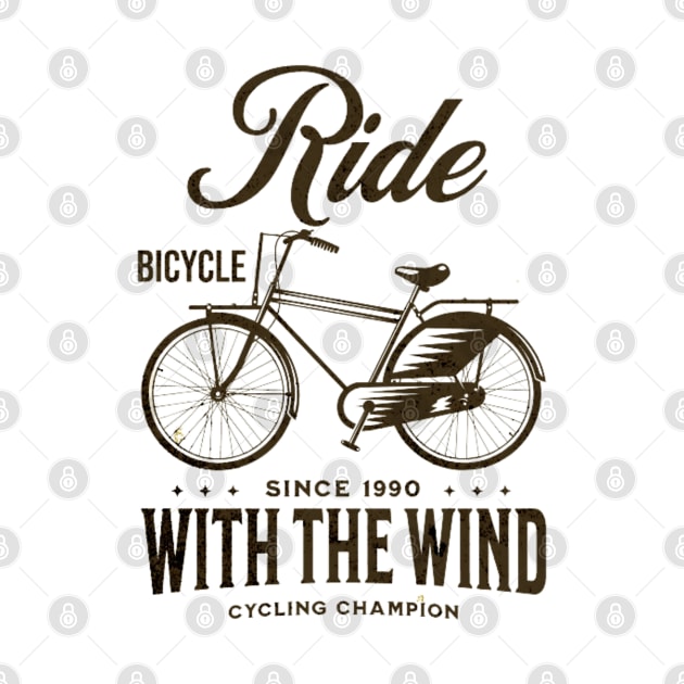 Ride with the wind cycling by Tee-ss