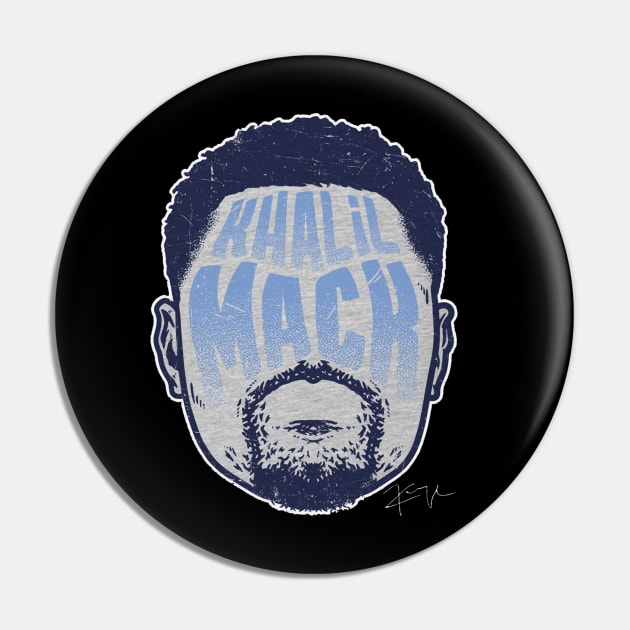 Khalil Mack Los Angenel C Player Silhouette Pin by Buya_Hamkac