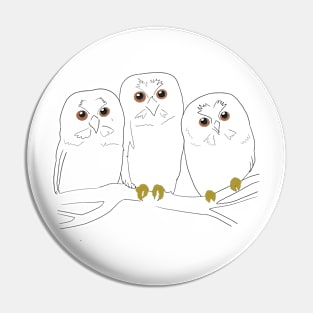 Saw whet owl Pin