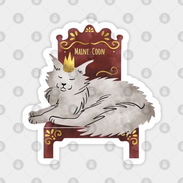 Maine Coon Magnet by Wlaurence