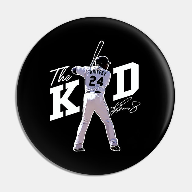 Ken Griffey Jr The Kid Basketball Legend Signature Vintage Retro 80s 90s Bootleg Rap Style Pin by CarDE