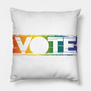 Vote Gay Pride Pillow