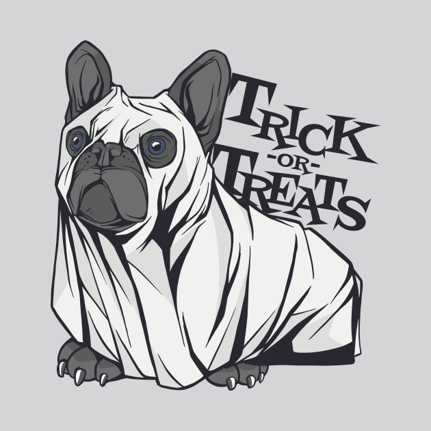 French Bulldog Trick or Treats | Funny Halloween by SLAG_Creative