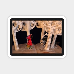 Little Red Riding Hood book sculpture Magnet