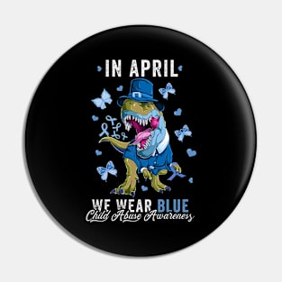 Child Abuse Prevention Awareness Month Blue Ribbon gift idea Pin