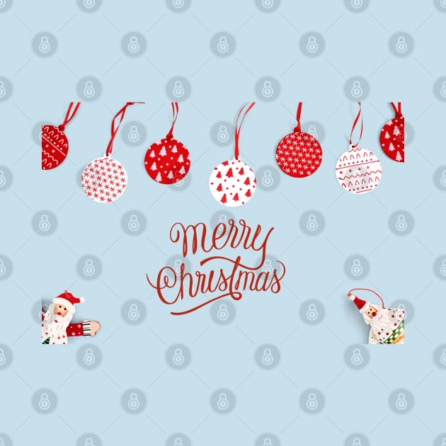 Merry Christmas Greeting by Mako Design 