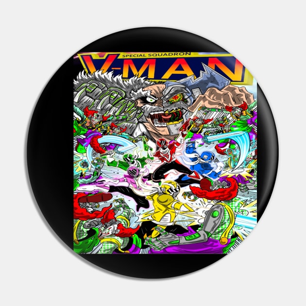 V-Man Vs Mockbots ! Pin by Special Squadron V-Man