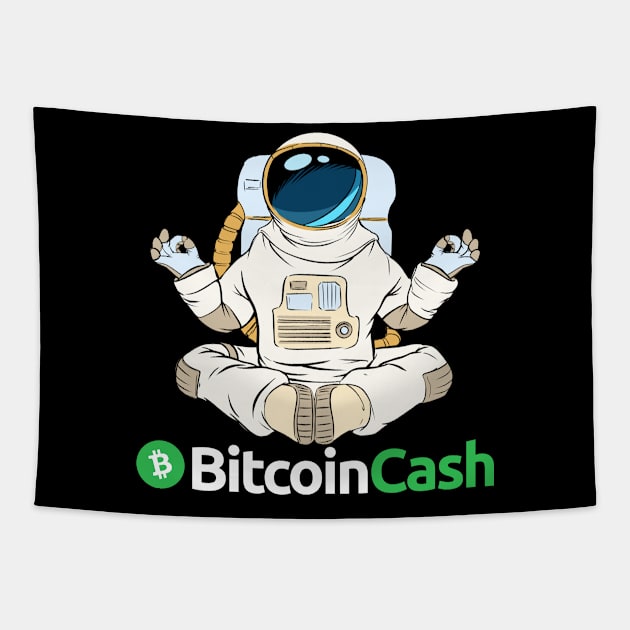 Bitcoin cash Crypto Bitcoincash BCH Token BHC Cryptocurrency coin Token Tapestry by JayD World