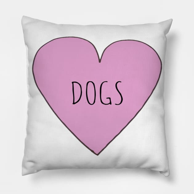 Love Dogs Pillow by wanungara