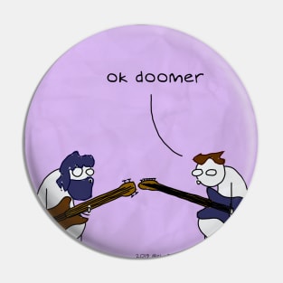 OK DOOMER Pin