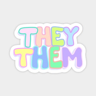 They/Them Pronouns Magnet