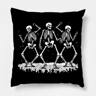 skeletons dancing Pillow