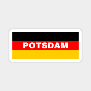 Potsdam City in German Flag Magnet