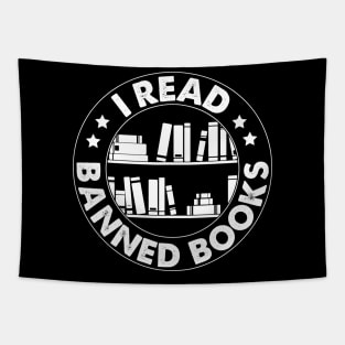 I Read Banned Books T-Shirt Tapestry