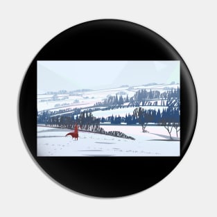 Snowy Travel Pin