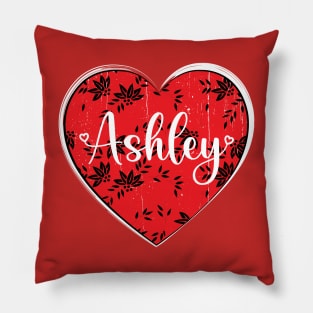 I Love Ashley First Name I Heart Ashley Pillow