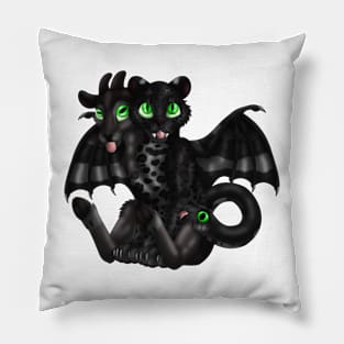 Chimera Cubs: Black Leopard Pillow