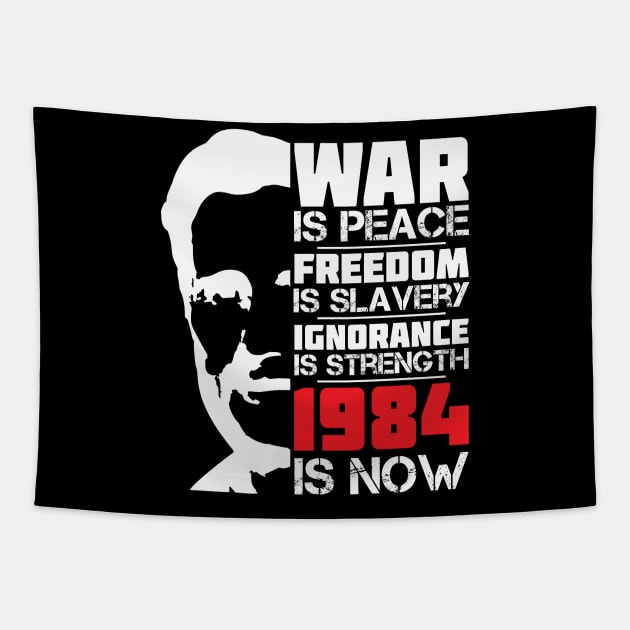 War Is Peace George Orwell 1984 Tapestry by CatsCrew