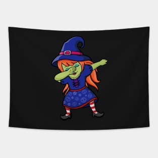 Dabbing Redhead Witch Tapestry