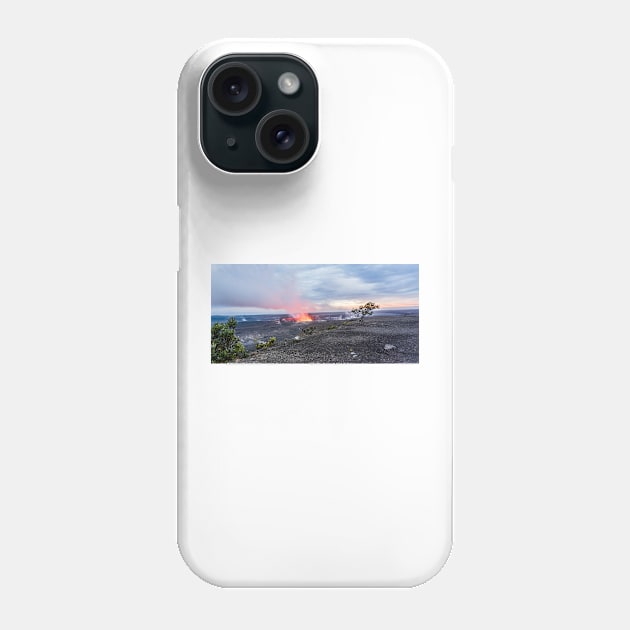 big island of Hawaii volcano Phone Case by KensLensDesigns