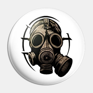 Steam Punk Gas Mask Pin