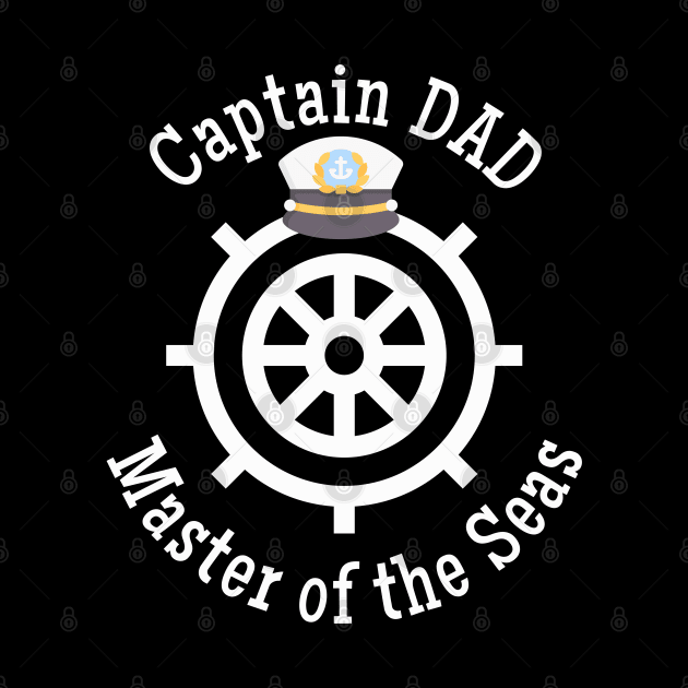 Captain Dad Master of the Seas hat and wheel by TeaTimeTs