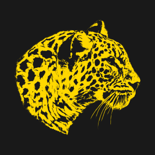 Leopard portrat T-Shirt