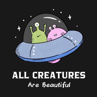 All Creatures Are Beautiful - ACAB 1312 Punk Alien Lover T-Shirt
