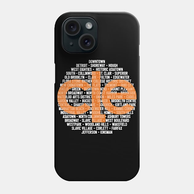 Cleveland Neighborhoods Phone Case by LaughingCoyote