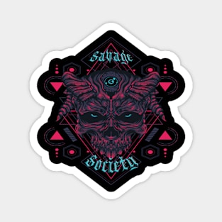 Skull Savage Society 1 Magnet