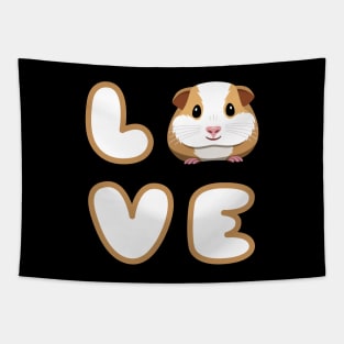 Cute, Funny Guinea Pig Love Tapestry