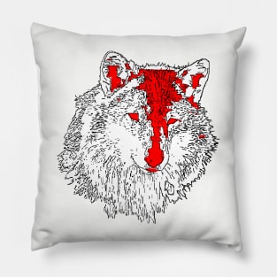 Wild Head Wolf Pillow