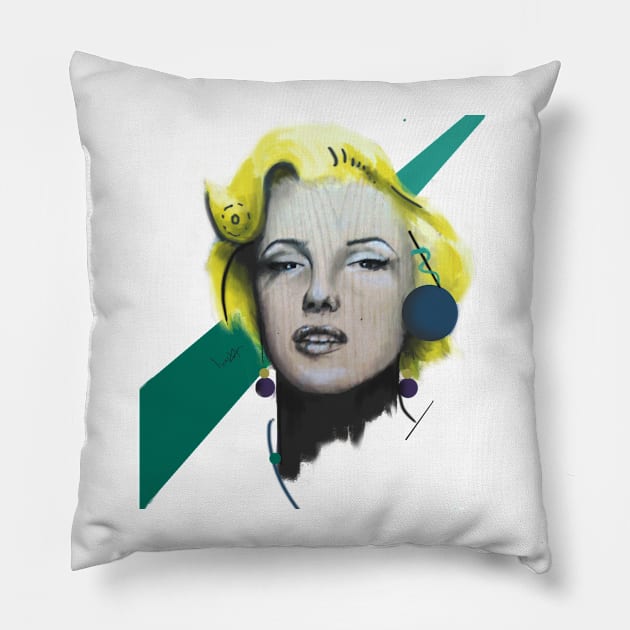 Marilyn Monroe Pillow by incloudines