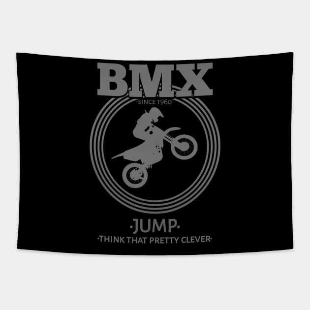BMX Jump Tapestry by radeckari25