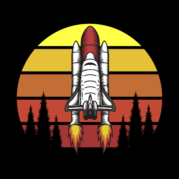 Vintage Rocket by Maxs