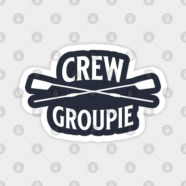 Crew Rowing Groupie Sculling Vintage Crossed Oars Magnet by TGKelly