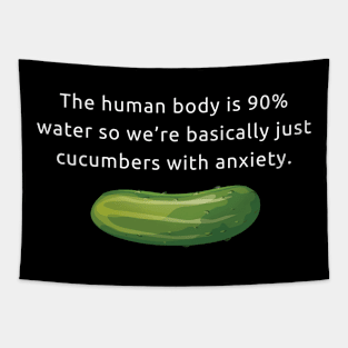 Cucumbers with anxiety Tapestry