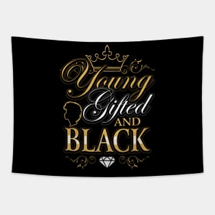 Young Gifted and Black, Black Pride Design Tapestry