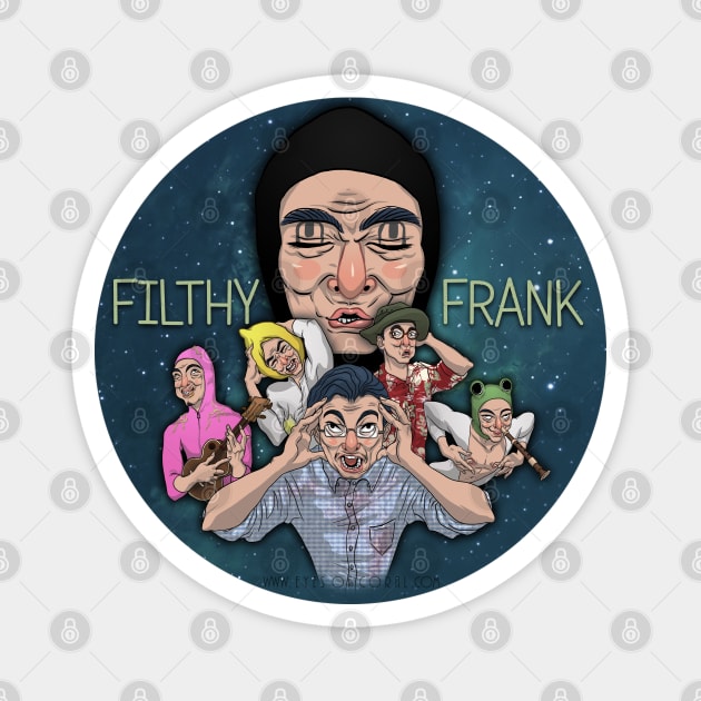 PAPA FRANKU SQUAD Magnet by EYESofCORAL