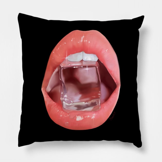 Ice Ice Baby Pillow by Raquel