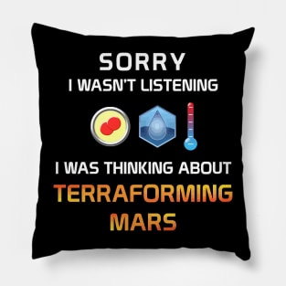 Focused Terraforming Mars Player Pillow