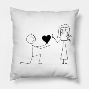 rejected cartoon Pillow