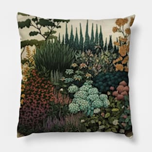 Beautiful Wildflowers garden Pillow